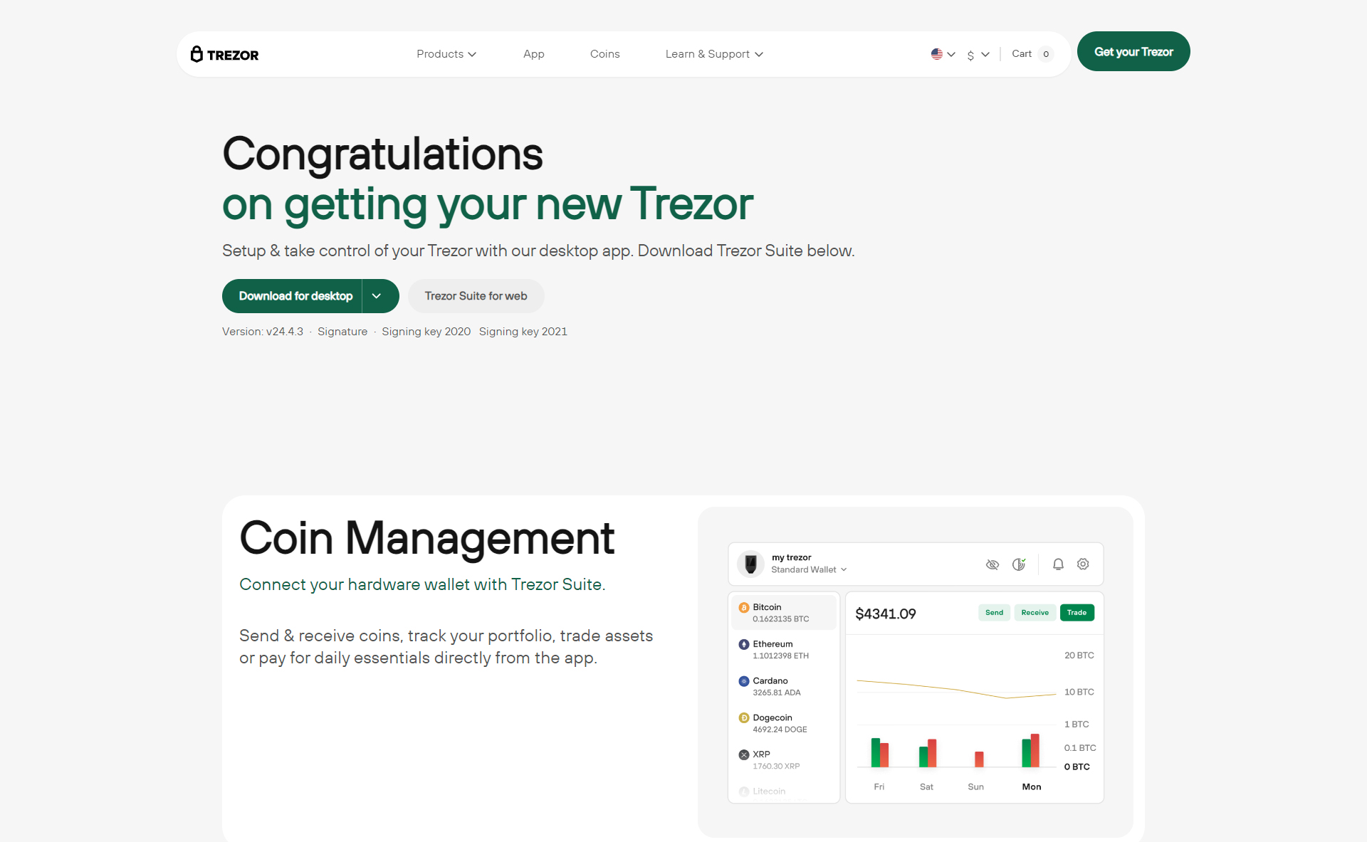 Trezor Suite App (Official) | Congrats on your new Trezor